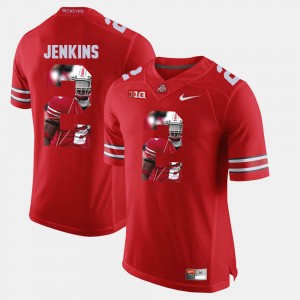 Mens Pictorial Fashion #2 Ohio State Malcolm Jenkins college Jersey - Scarlet