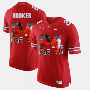 Men's Pictorial Fashion OSU #24 Malik Hooker college Jersey - Scarlet