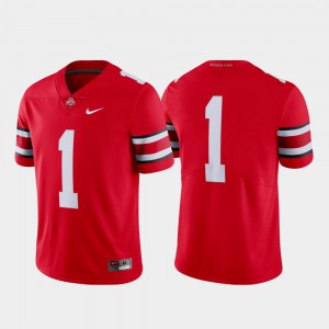 Men Football Buckeyes #1 Limited college Jersey - Scarlet