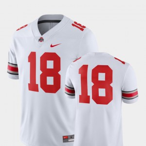 Men #18 OSU Football 2018 Game college Jersey - White