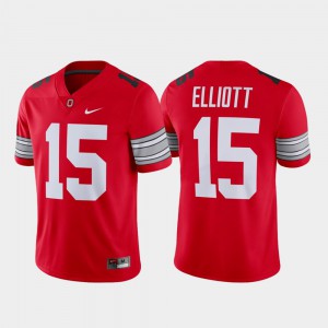 Men's Player #15 Ohio State Buckeye Alumni Football Game Ezekiel Elliott college Jersey - Scarlet