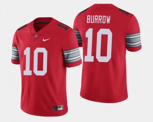 Mens #10 2018 Spring Game Limited Ohio State Buckeye Joe Burrow college Jersey - Scarlet