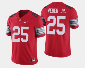 Men #25 Ohio State Buckeyes 2018 Spring Game Limited Mike Weber college Jersey - Scarlet