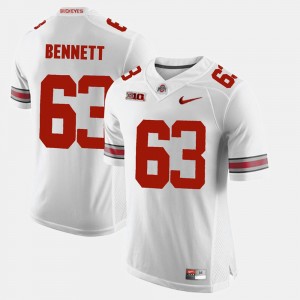 Men Alumni Football Game #63 Ohio State Buckeyes Michael Bennett college Jersey - White