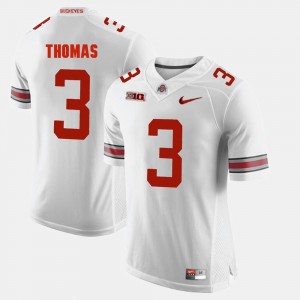 Men's Alumni Football Game Buckeyes #3 Michael Thomas college Jersey - White