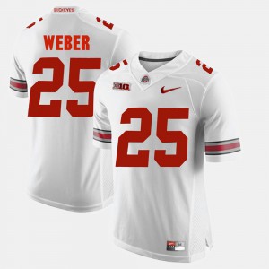 Men's Alumni Football Game #25 Ohio State Mike Weber college Jersey - White