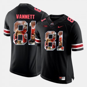 Men #81 Ohio State Buckeye Pictorial Fashion Nick Vannett college Jersey - Black