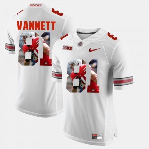 Men Pictorial Fashion #81 OSU Buckeyes Nick Vannett college Jersey - White