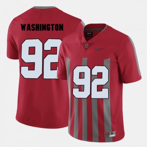 Men Ohio State Buckeyes #92 Football Adolphus Washington college Jersey - Red