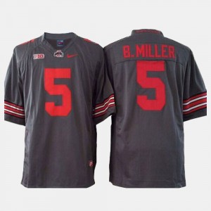 Youth Ohio State Football #5 Braxton Miller college Jersey - Gray