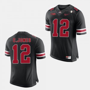 Men #12 Cardale Jones college Jersey - Black Football Ohio State