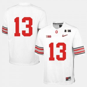 Men Ohio State Buckeyes Football #13 college Jersey - White