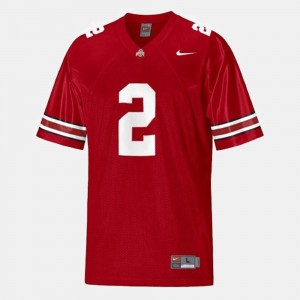 Men's Football #2 Ohio State Cris Carter college Jersey - Red