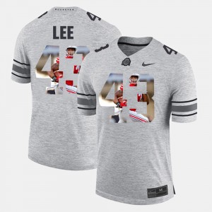 Men Pictorital Gridiron Fashion Ohio State Buckeye #43 Pictorial Gridiron Fashion Darron Lee college Jersey - Gray