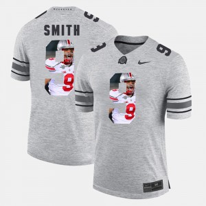 Men Ohio State Pictorial Gridiron Fashion #9 Pictorital Gridiron Fashion Devin Smith college Jersey - Gray