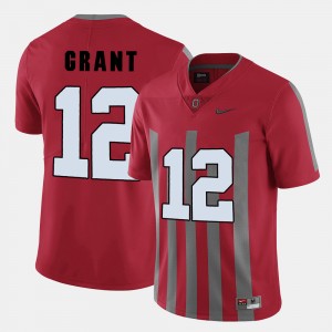 Men's Ohio State Buckeyes #12 Football Doran Grant college Jersey - Red