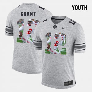 Kids Ohio State #12 Pictorial Gridiron Fashion Pictorital Gridiron Fashion Doran Grant college Jersey - Gray