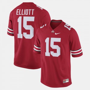 Men's #15 Alumni Football Game Ohio State Buckeyes Ezekiel Elliott college Jersey - Scarlet