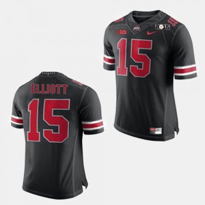 Men's Football #15 Ohio State Buckeye Ezekiel Elliott college Jersey - Black