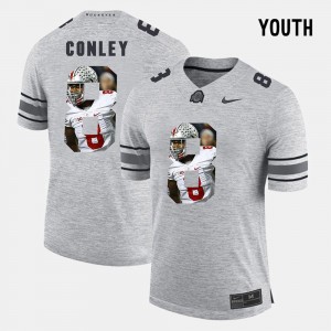 Youth(Kids) OSU Pictorital Gridiron Fashion Pictorial Gridiron Fashion #8 Gareon Conley college Jersey - Gray