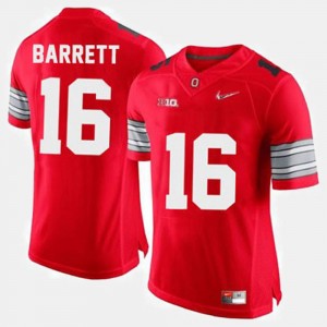 Men's #16 Ohio State Football J.T. Barrett college Jersey - Red