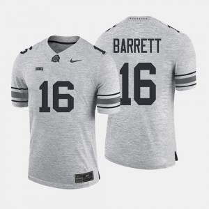 Mens Gridiron Limited #16 Buckeye Gridiron Gray Limited J.T. Barrett college Jersey - Gray