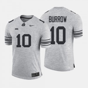 Men Ohio State Buckeye Gridiron Limited #10 Gridiron Gray Limited Joe Burrow college Jersey - Gray