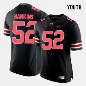 Youth(Kids) Football Ohio State #52 Johnathan Hankins college Jersey - Black