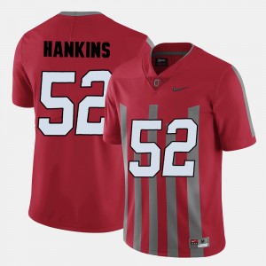 Men #52 Buckeye Football Johnathan Hankins college Jersey - Red