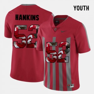 Youth(Kids) Pictorial Fashion #52 Buckeye Johnathan Hankins college Jersey - Red