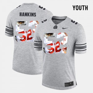 Kids #52 Johnathan Hankins college Jersey - Gray Pictorital Gridiron Fashion Pictorial Gridiron Fashion OSU Buckeyes