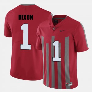 Men's #1 Ohio State Buckeyes Football Johnnie Dixon college Jersey - Red