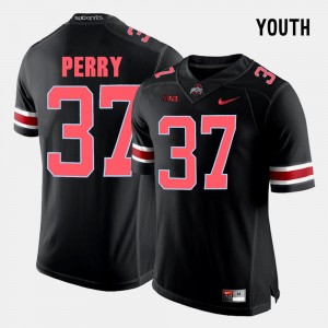Kids Football OSU #37 Joshua Perry college Jersey - Black