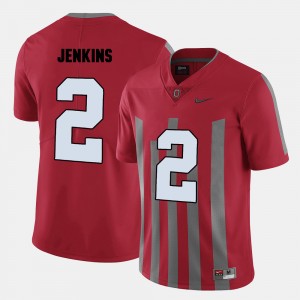 Men Football #2 Ohio State Malcolm Jenkins college Jersey - Red