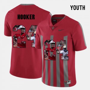 Kids Pictorial Fashion Ohio State #24 Malik Hooker college Jersey - Red