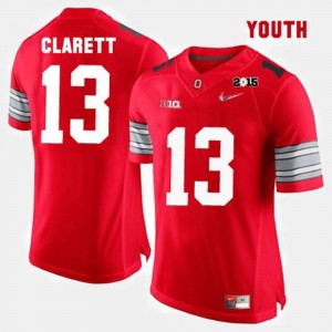 Kids Ohio State Buckeye Football #13 Maurice Clarett college Jersey - Red