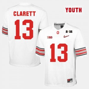 Youth #13 OSU Football Maurice Clarett college Jersey - White