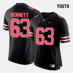 Kids OSU Buckeyes Football #63 Michael Bennett college Jersey - Black