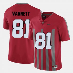 Men Football #81 Ohio State Nick Vannett college Jersey - Red