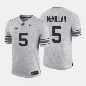 Men's Gridiron Gray Limited Gridiron Limited Ohio State #5 Raekwon McMillan college Jersey - Gray