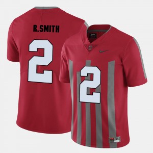 Men's #2 Football Buckeye Rod Smith college Jersey - Red