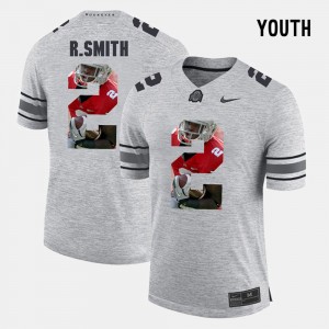 Kids Pictorital Gridiron Fashion Pictorial Gridiron Fashion #2 Ohio State Rod Smith college Jersey - Gray