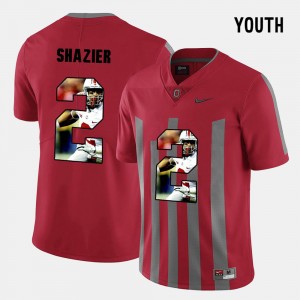 Kids Buckeyes #2 Pictorial Fashion Ryan Shazier college Jersey - Red