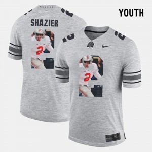 Kids #2 Ryan Shazier college Jersey - Gray Pictorital Gridiron Fashion Pictorial Gridiron Fashion Buckeye