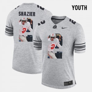 Kids #2 Ryan Shazier college Jersey - Gray Pictorital Gridiron Fashion Pictorial Gridiron Fashion Buckeye