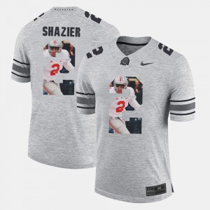 Men's Ohio State Pictorital Gridiron Fashion Pictorial Gridiron Fashion #2 Ryan Shazier college Jersey - Gray