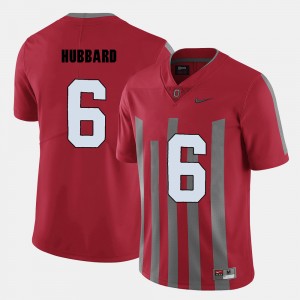 Men #6 OSU Football Sam Hubbard college Jersey - Red