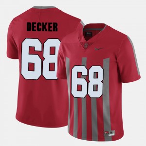 Men Football #68 Buckeyes Taylor Decker college Jersey - Red