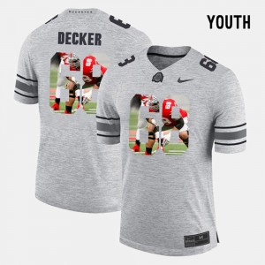 Kids Pictorital Gridiron Fashion Ohio State #68 Pictorial Gridiron Fashion Taylor Decker college Jersey - Gray