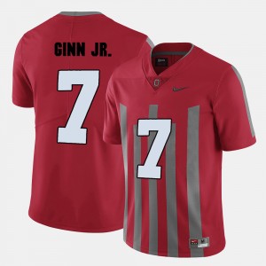 Mens #7 OSU Football Ted Ginn Jr. college Jersey - Red